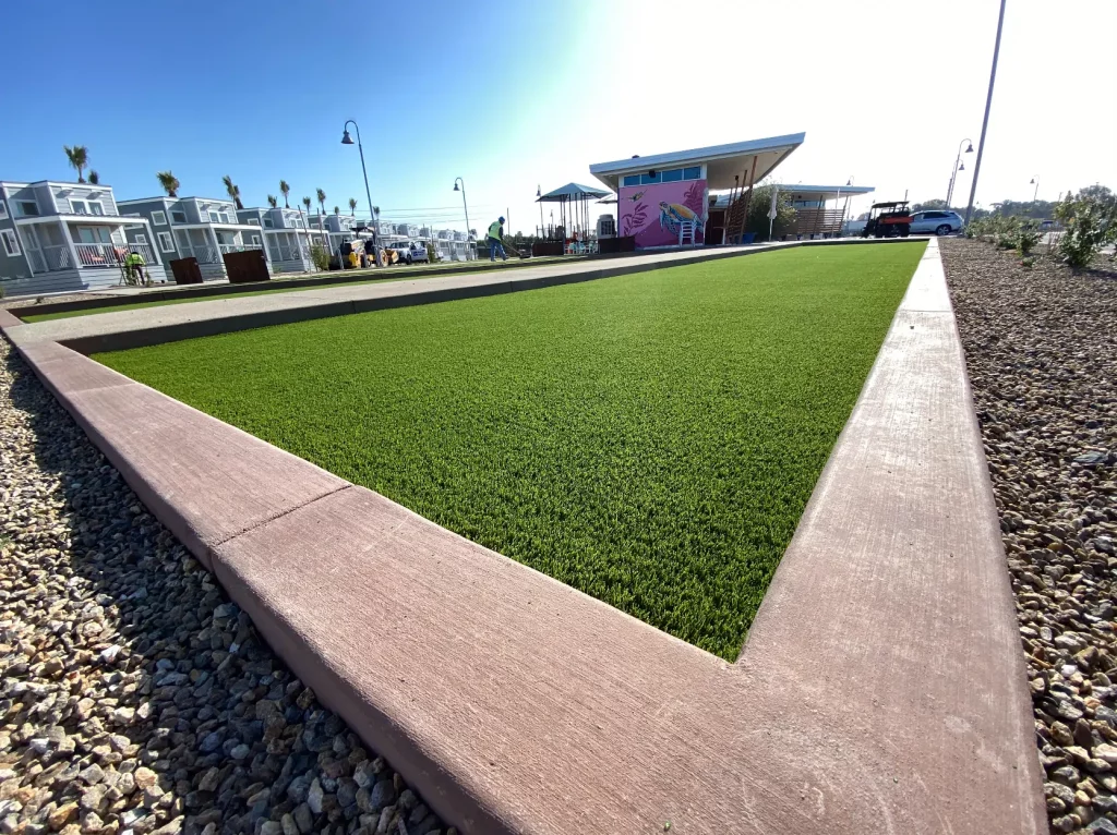 bocce ball court artificial turf